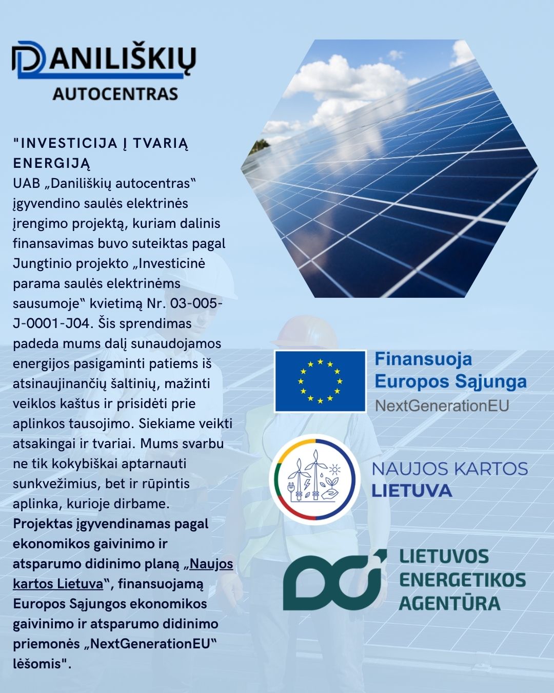 Projektai - Daniliškių autocentras